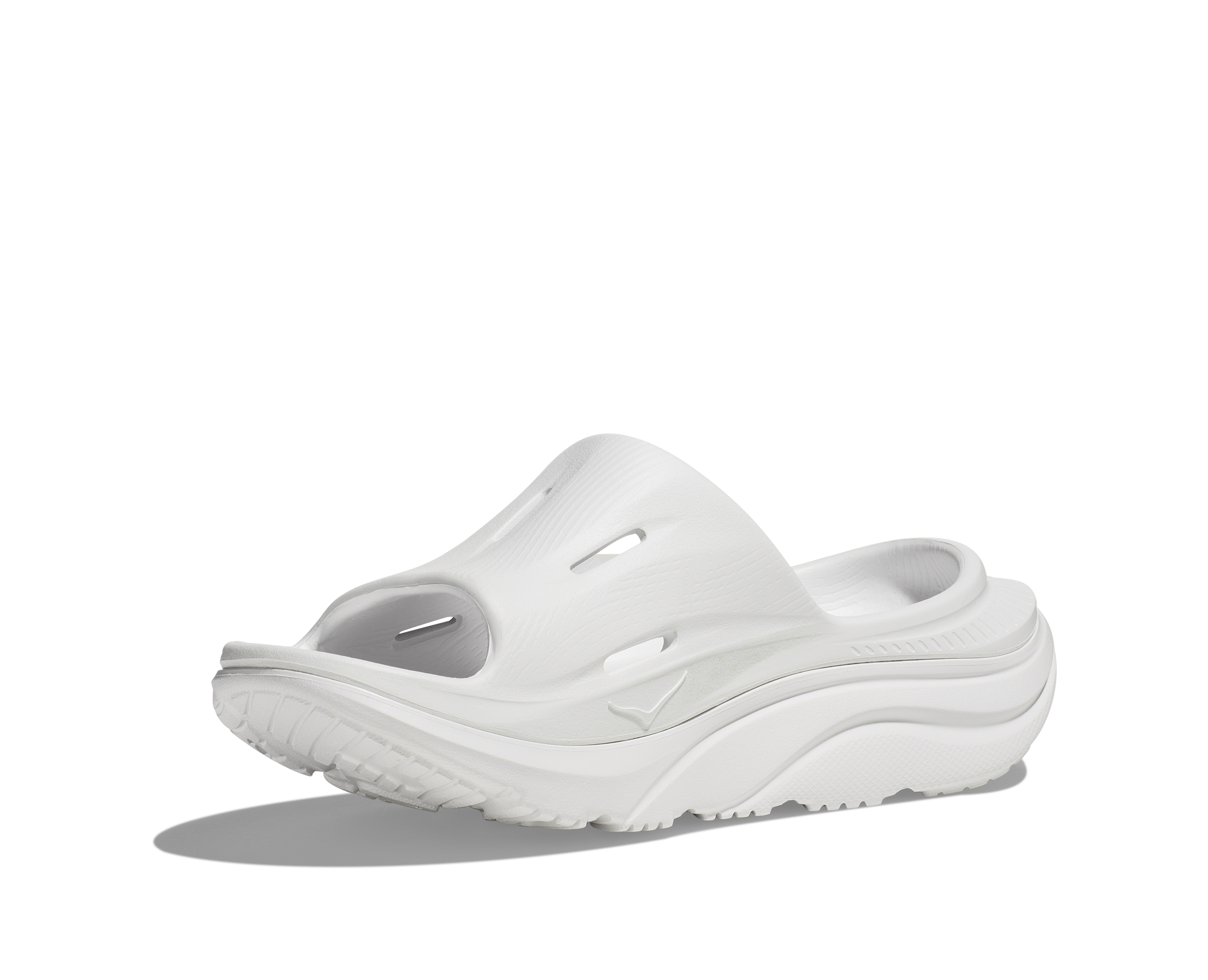 HOKA ALL GENDER ORA RECOVERY SLIDE 3 WHITE / WHITE
