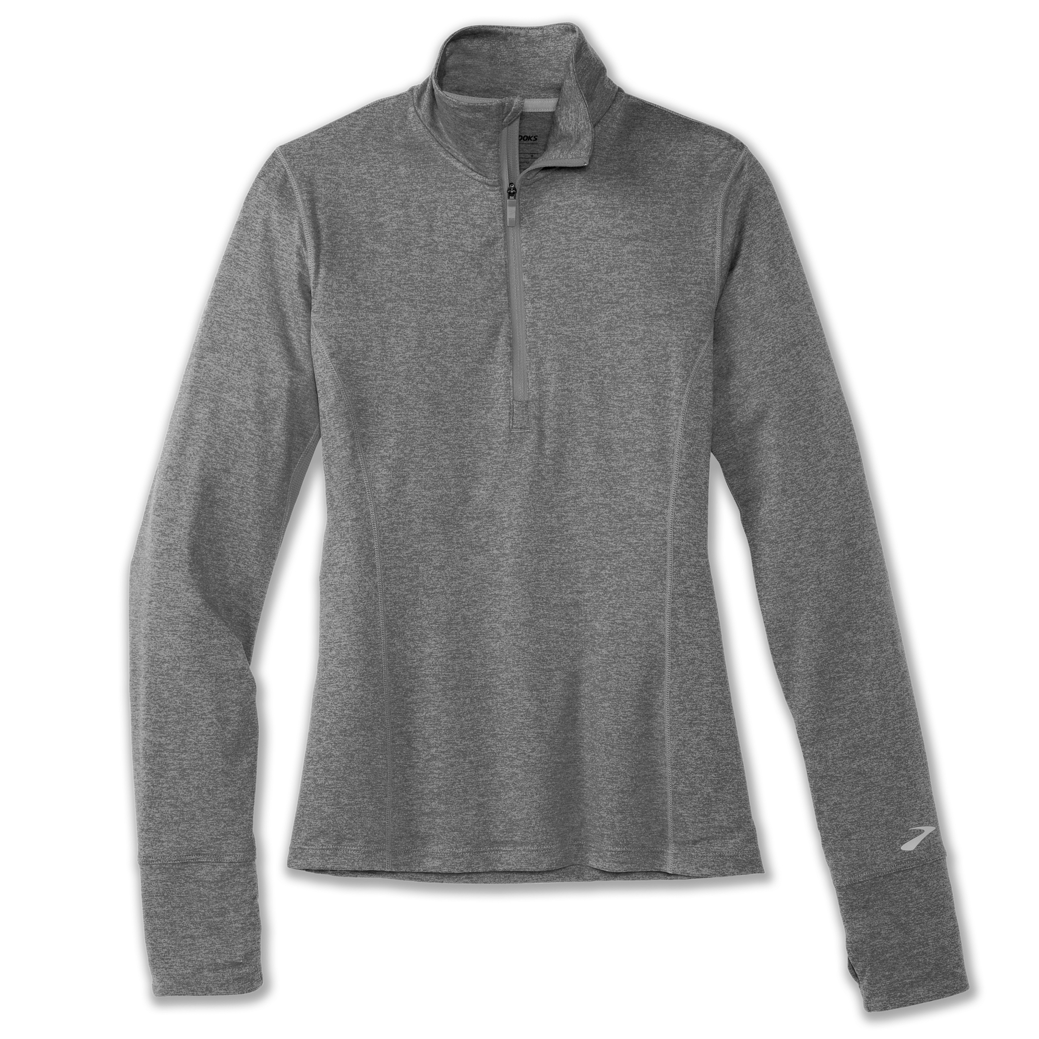 Brooks Women's Dash 1/2 Zip Heather Ash