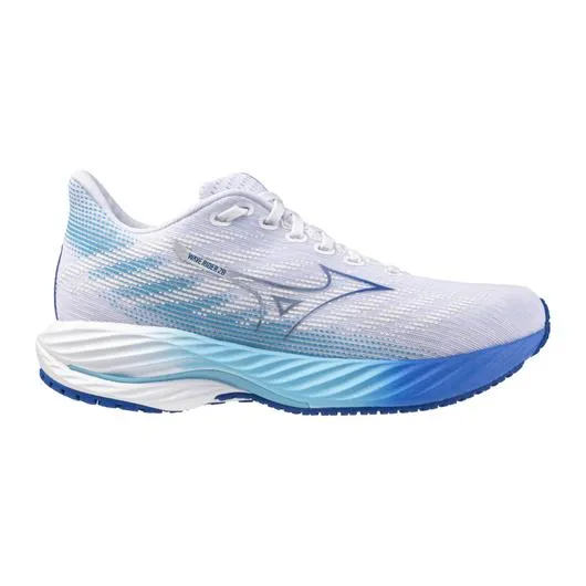 Mizuno USA Inc. WOMEN S WAVE RIDER 28 WHITE MUGEN BLUE