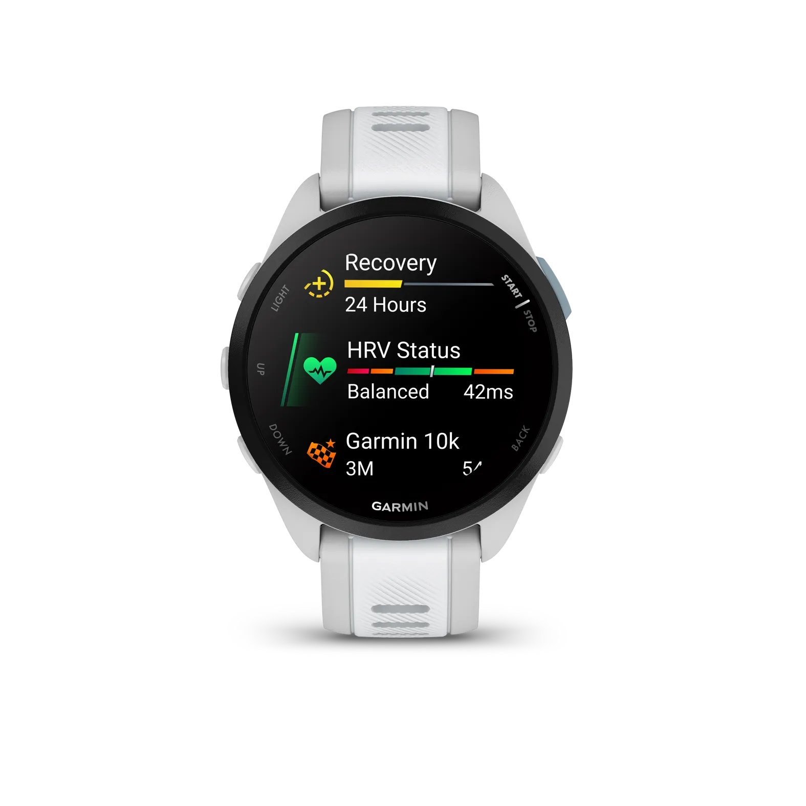 【美品】Garmin ForeAthlete 55 White (8137) Garmin Forerunner 55 GPS Running Watch (Whitestone