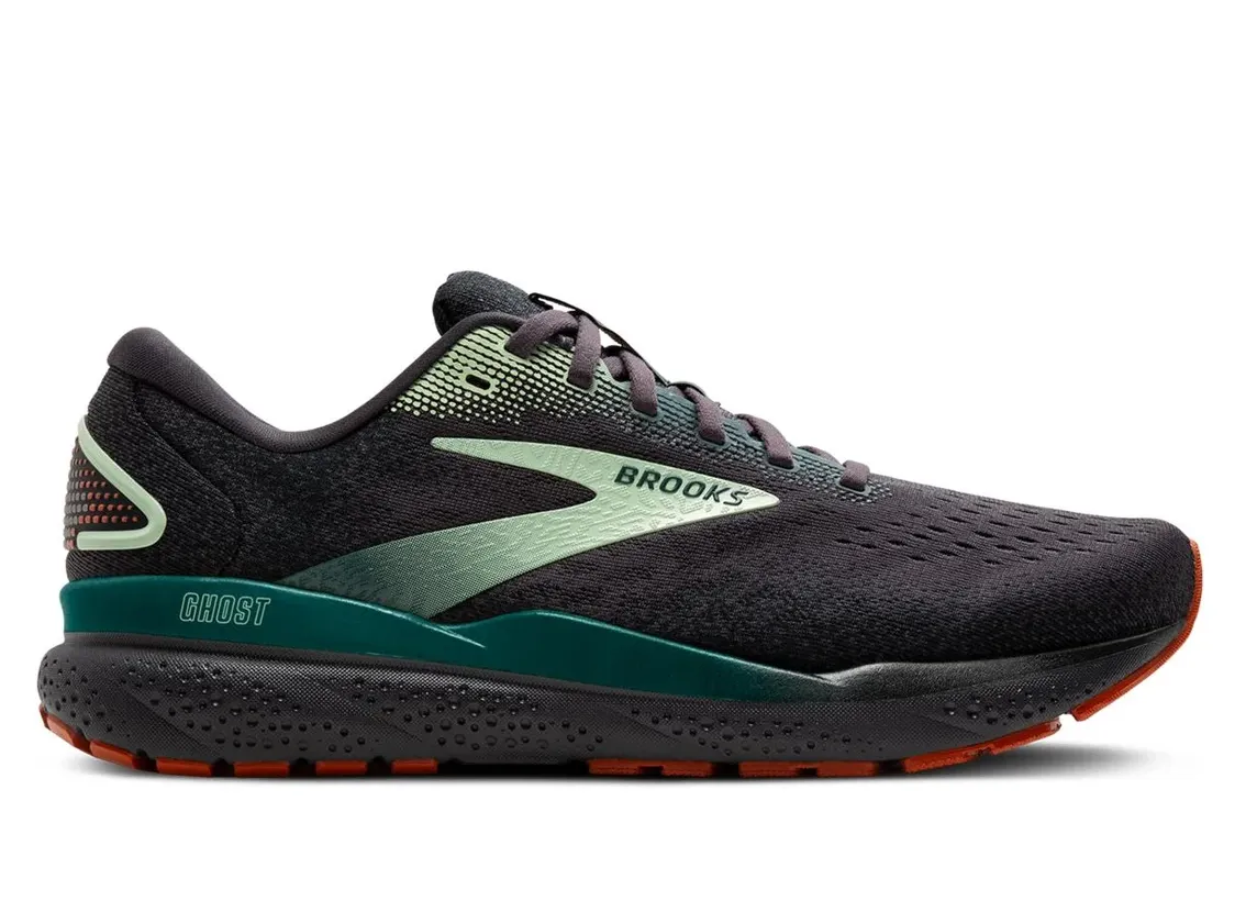 BROOKS ゴースト16 Brooks Men's Ghost 16 Blackened Pearl/June Bug/Green