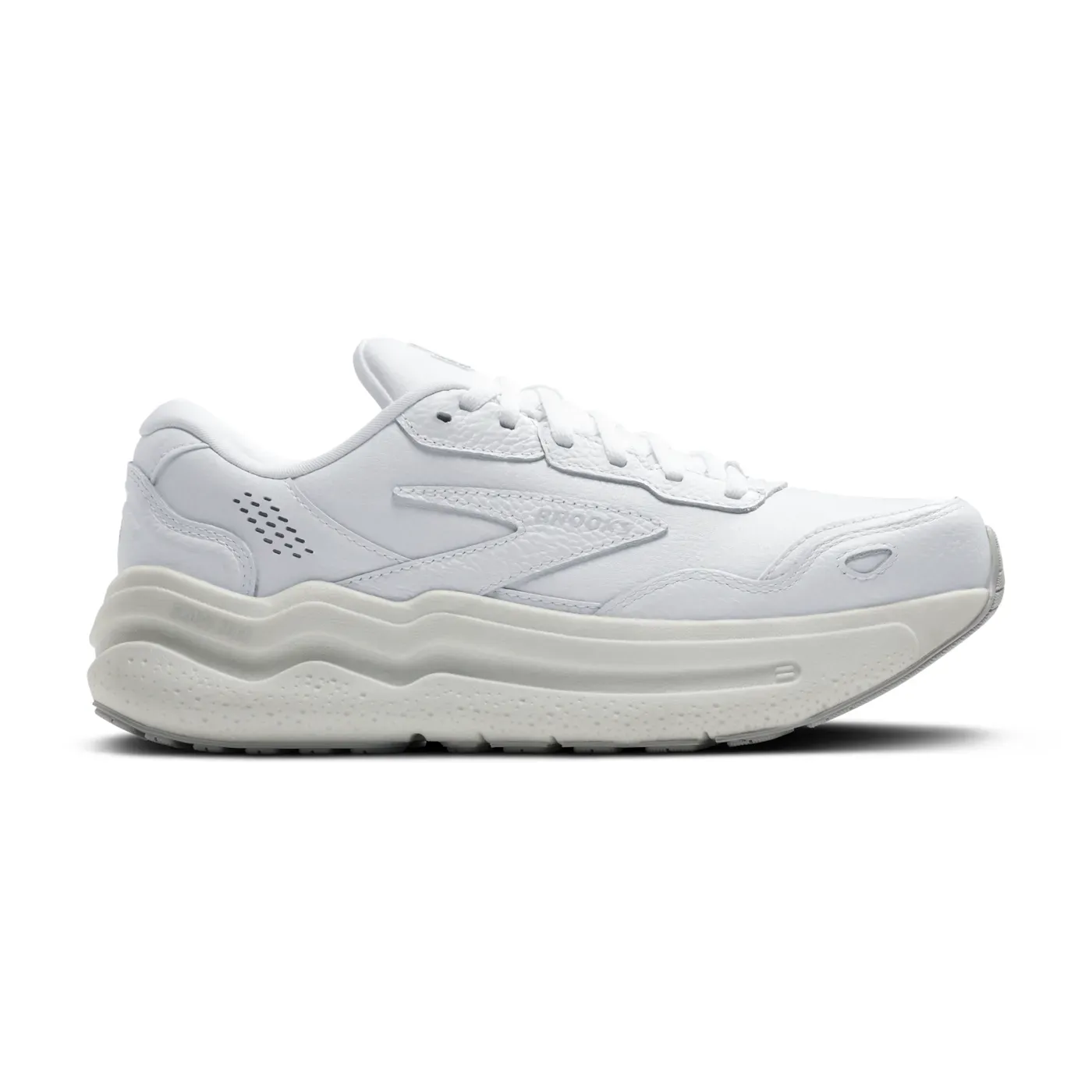Brooks Men's Ghost Max 2 Leather White/White