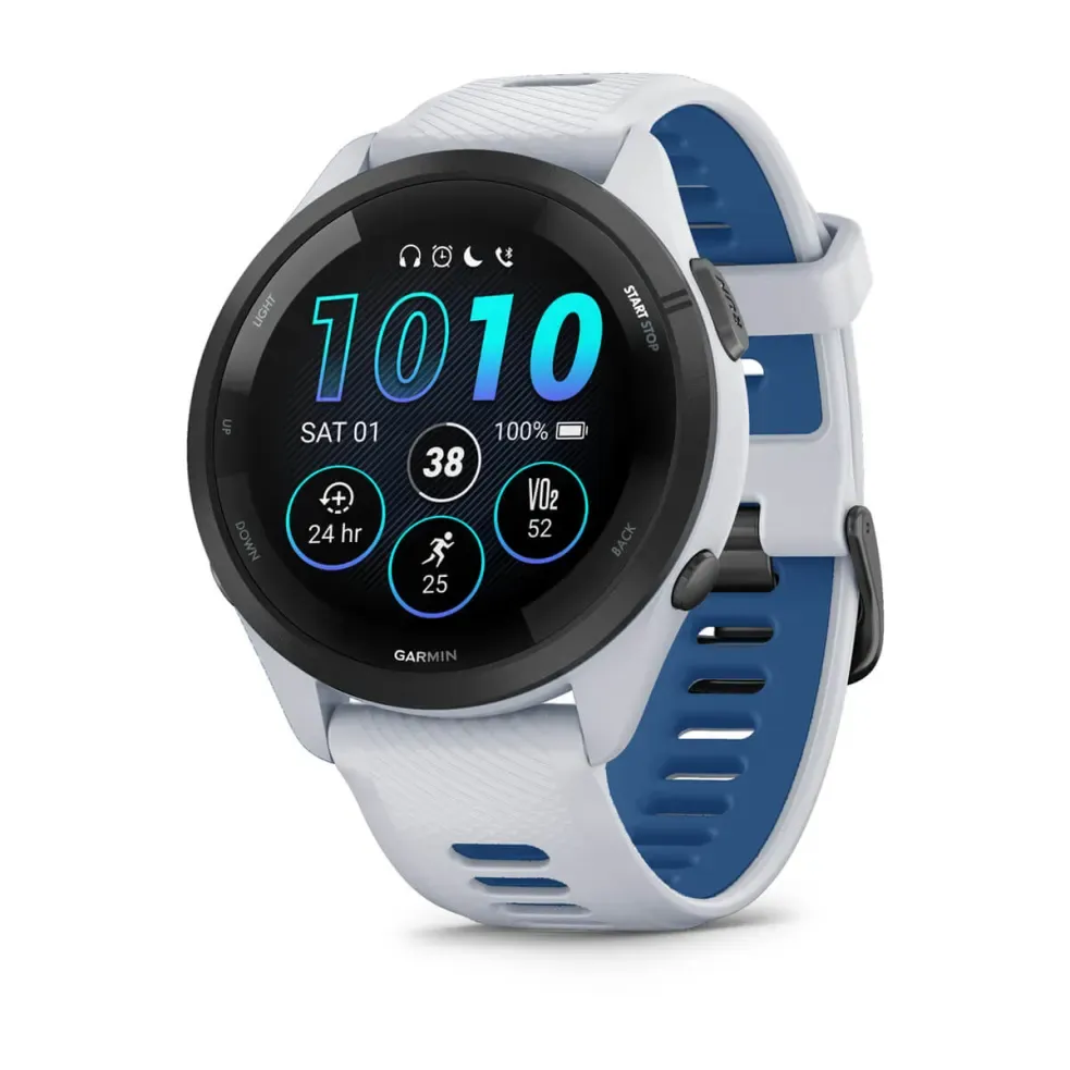 Garmin Forerunner 265 Whitestone w/Tidal Blue