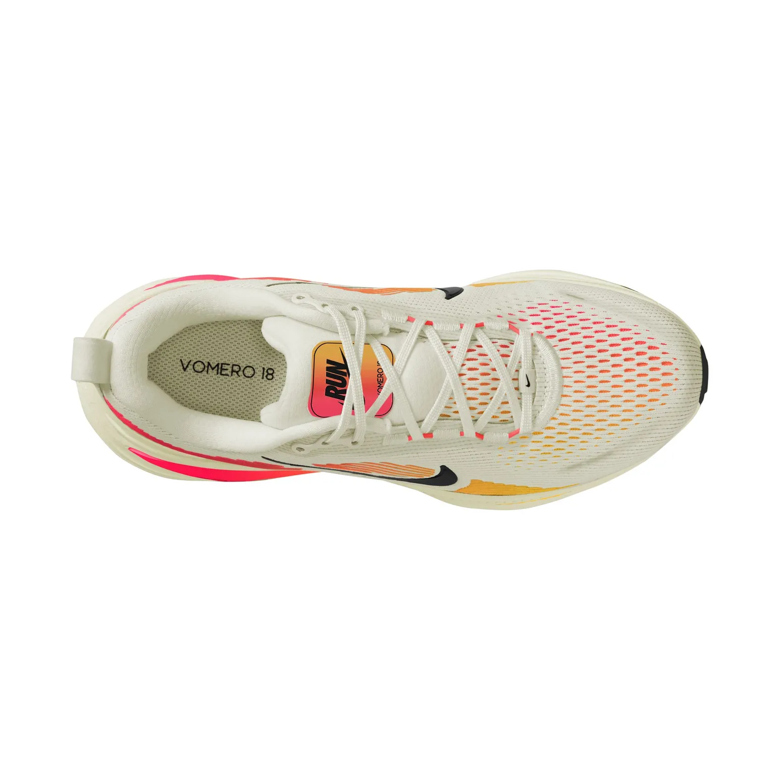 Nike Women's Vomero 18 Sail/Bright Crimson/Laser Orange