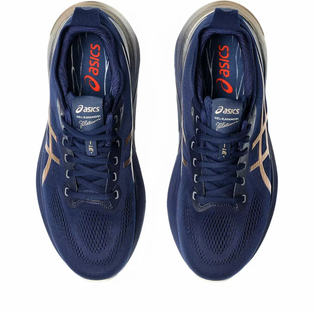 ASICS MEN'S GEL-KAYANO 31 PLATINUM Blue/Yellow