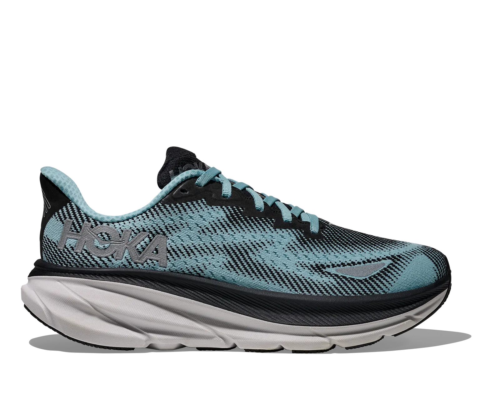 HOKA Women's CLIFTON 9 GTX BLACK / RAINDROP