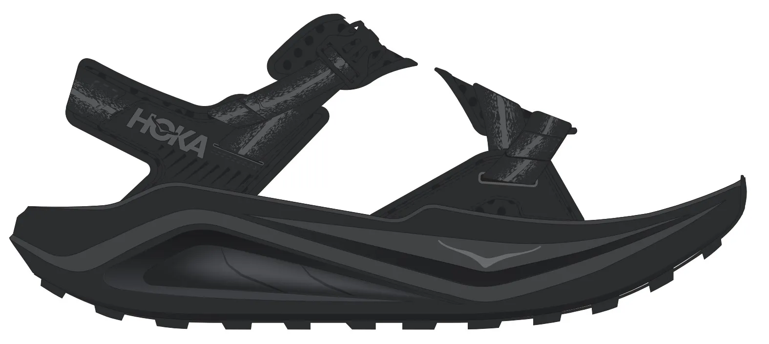 HOKA MEN'S INFINI HIKE TC BLACK / BLACK